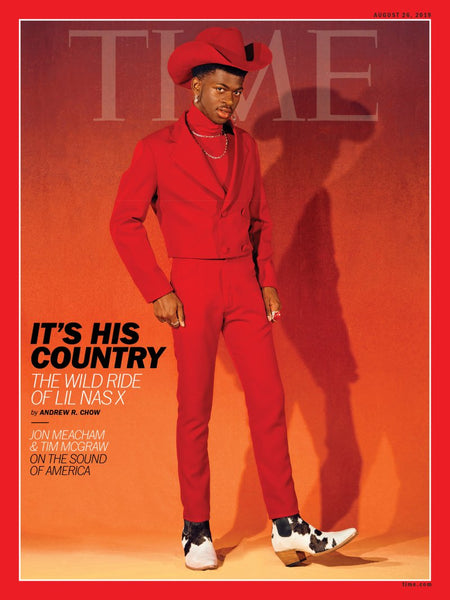 lil nas x in pskaufman... for the cover of time magazine