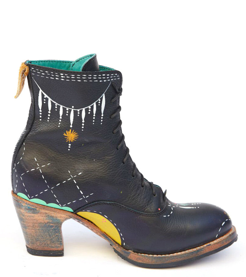 bunnie reiss x pskaufman... No.0036 CROSSWALK ankle lace-up Black - pskaufmanfootwear