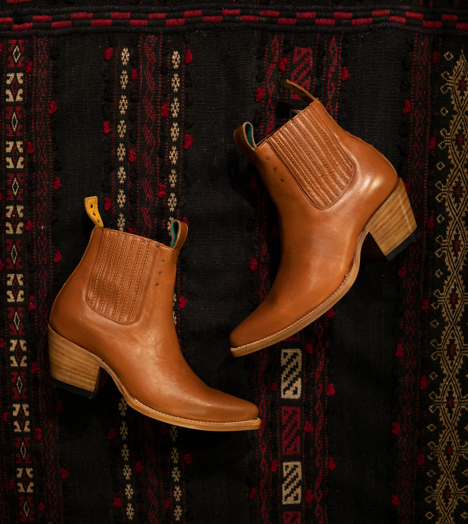 No.1001 FREEWAY chelsea boot oak veg tanned leather PRESALE