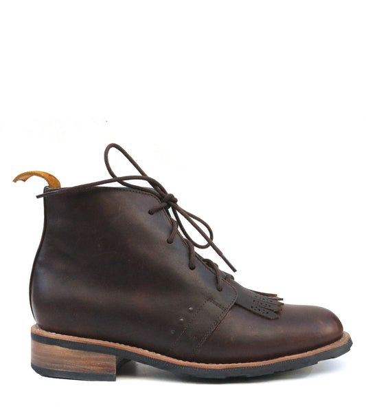No.1048 RUNWAY chukka boot with kiltie Cognac - pskaufmanfootwear