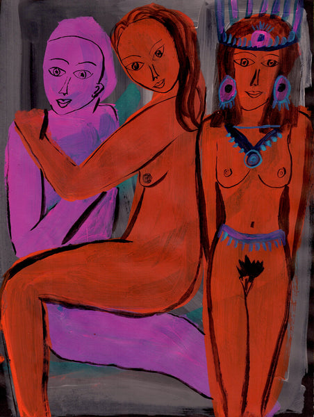 High Priestess and Lovers - pskaufmanfootwear