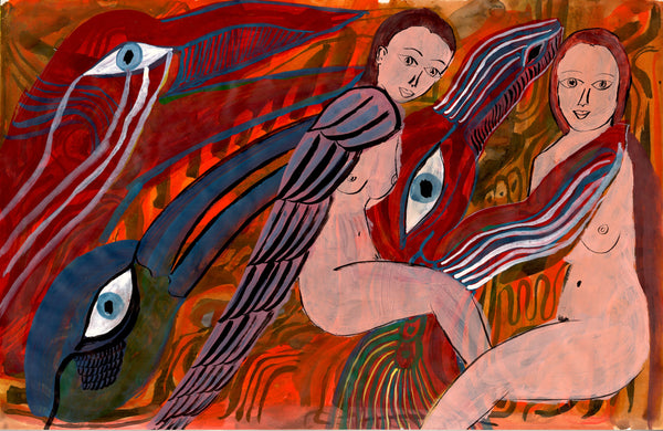 Witches Training Giant Birds - pskaufmanfootwear