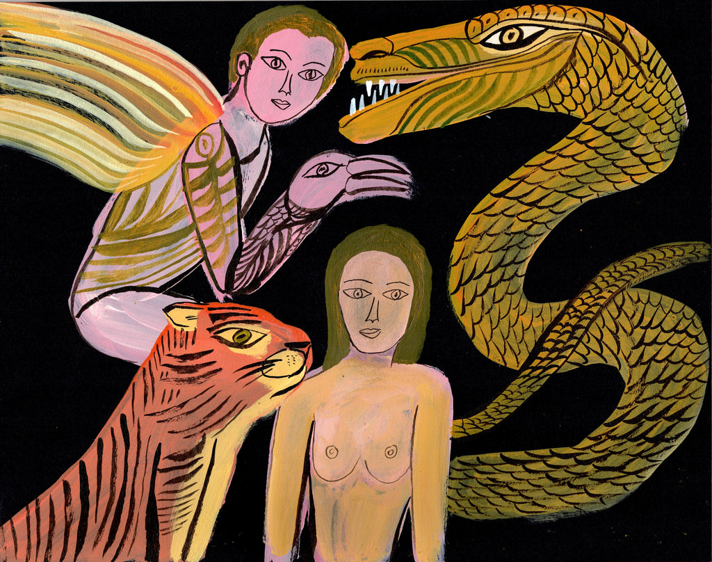 Dragon and Tiger with Friends - pskaufmanfootwear