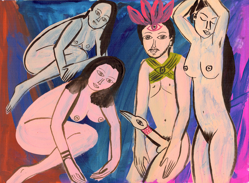 Koteka Shaman and Three Women - pskaufmanfootwear