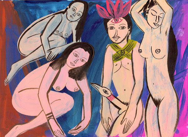 Koteka Shaman and Three Women - pskaufmanfootwear