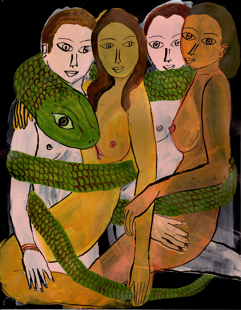 Four Lovers with Serpent - pskaufmanfootwear