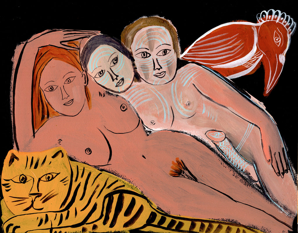 Reclining Nudes, One with Two Heads - pskaufmanfootwear