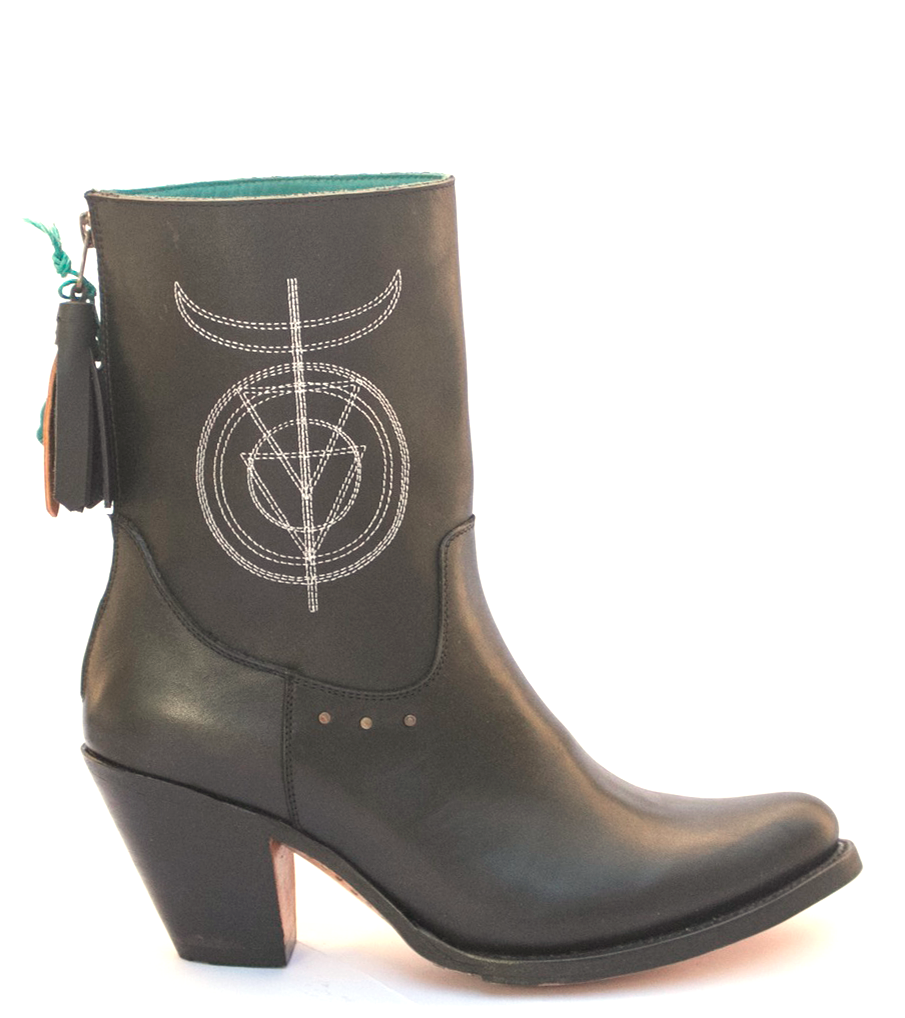No.1053 ALLEY symbol boot Black - pskaufmanfootwear