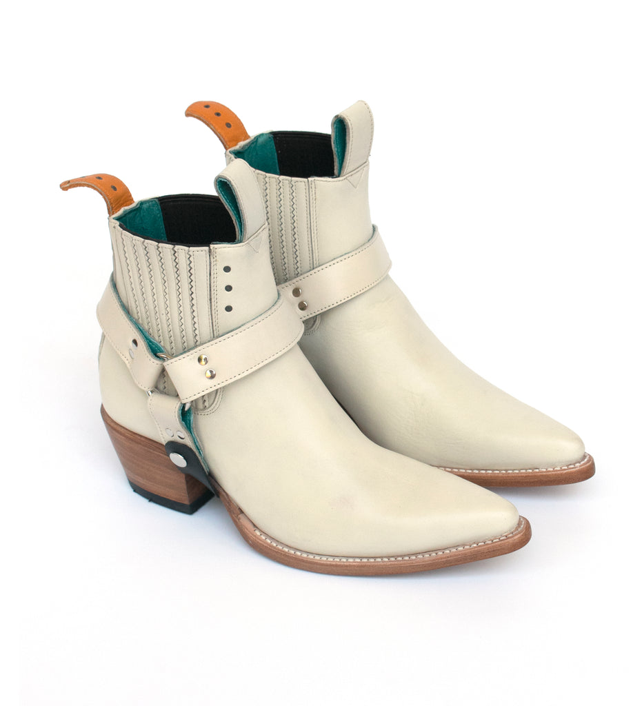 bump bootstrap set bone leather