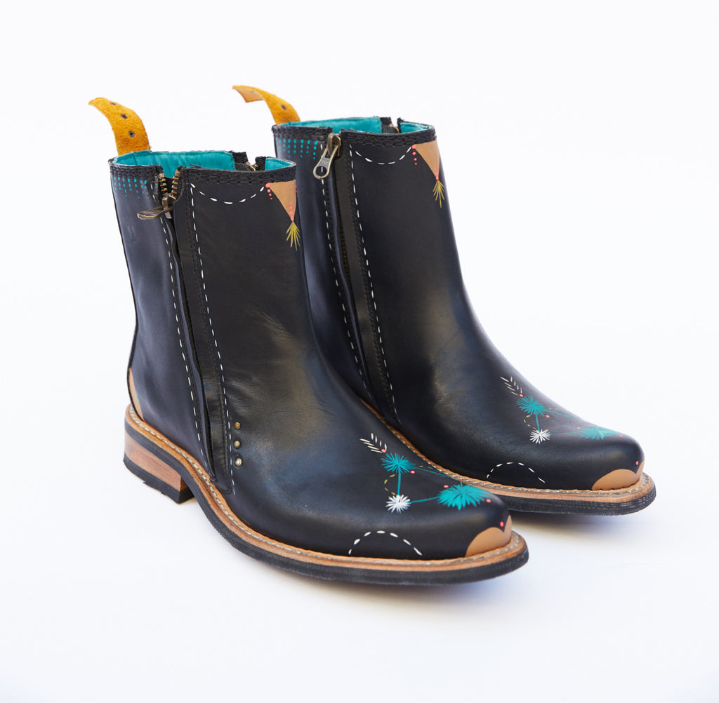 bunnie reiss x pskaufman... No. 1041 TARMAC zip boot Black - pskaufmanfootwear