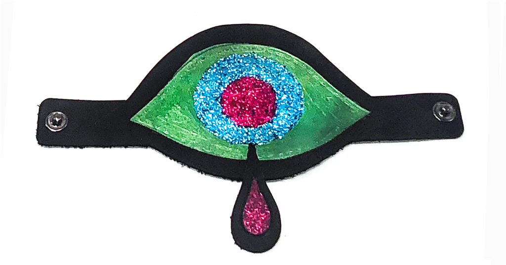 camille rose garcia x pskaufman... cryin' eye - pskaufmanfootwear