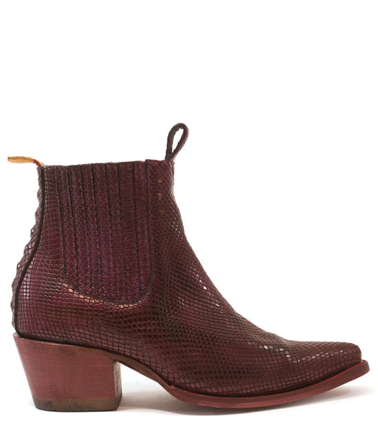 No.1001 FREEWAY chelsea boot deep ember serpentine - pskaufmanfootwear