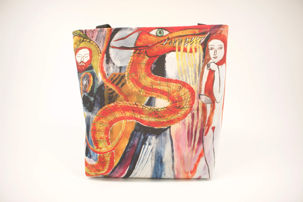 Arrington De Dionyso tote dragon utopia - pskaufmanfootwear