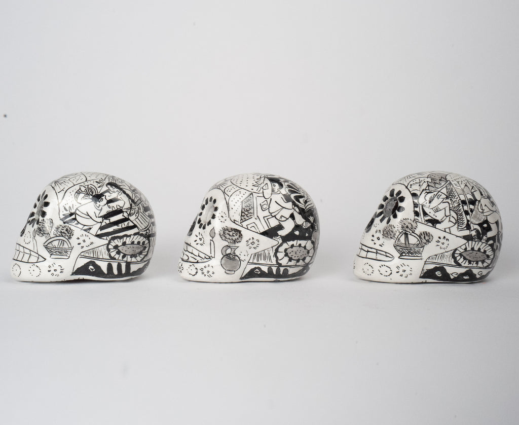 ceramic small skulls