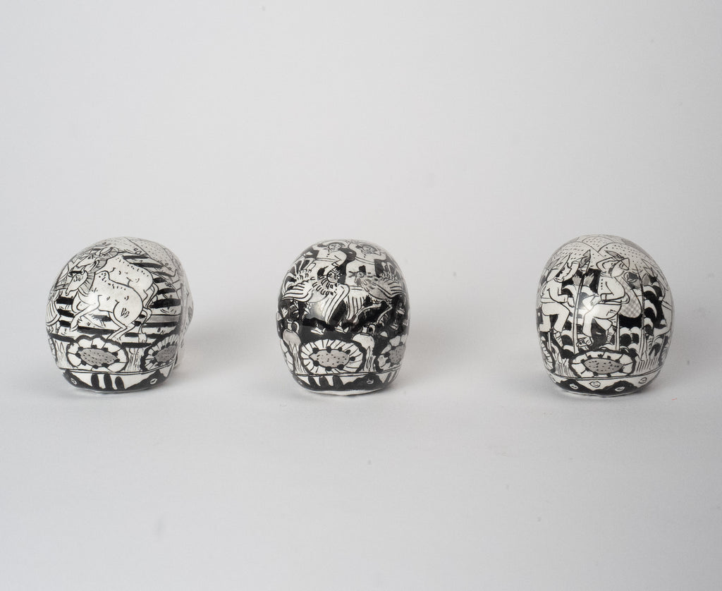 ceramic small skulls
