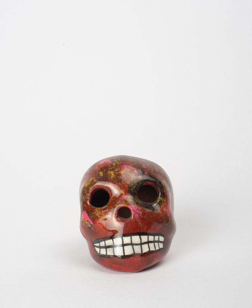 ceramic colorful small skulls