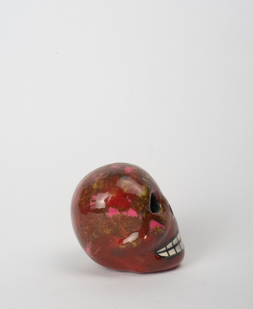 ceramic colorful small skulls