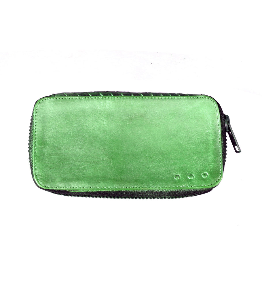 No.70018 zip clutch Hand Painted - pskaufmanfootwear