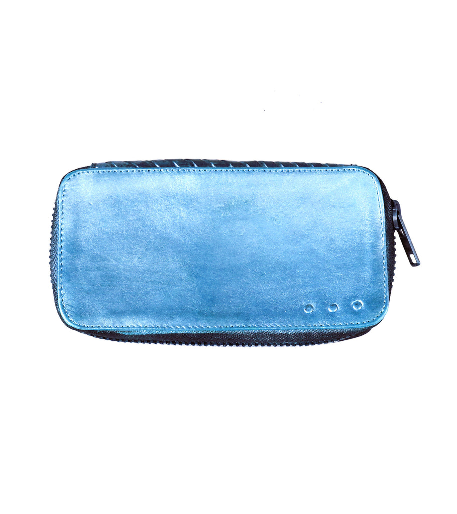 No.70018 zip clutch Hand Painted - pskaufmanfootwear