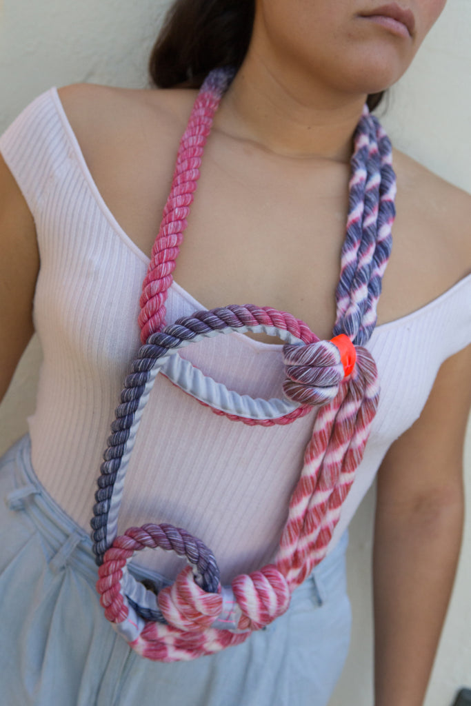 Neon Zinn Looped Rope Necklace - pskaufmanfootwear