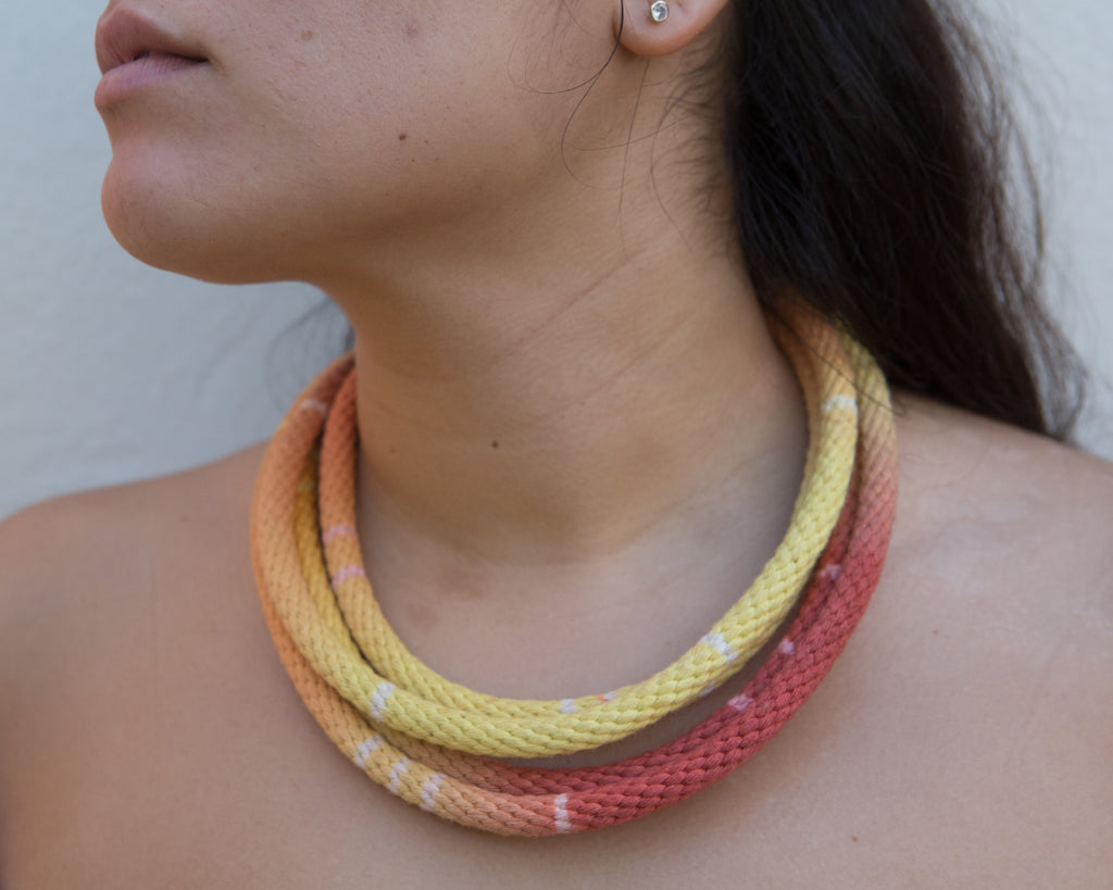 Neon Zinn 4Strand Rope Necklace - pskaufmanfootwear