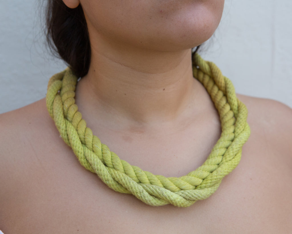 Neon Zinn Twist Rope Necklace - pskaufmanfootwear