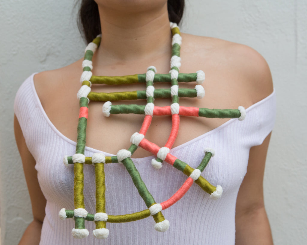 Neon Zinn Looped Rope Necklace - pskaufmanfootwear