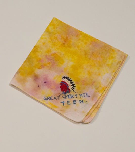 Naturally dyed embroidered handkerchiefs - pskaufmanfootwear