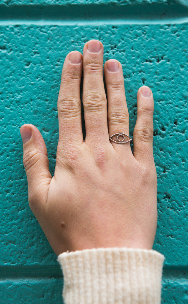 Holly Bobisuthi small eye ring - pskaufmanfootwear