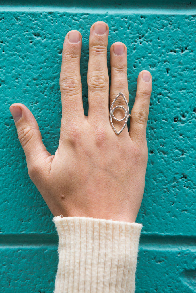 Holly Bobisuthi empty eye ring - pskaufmanfootwear