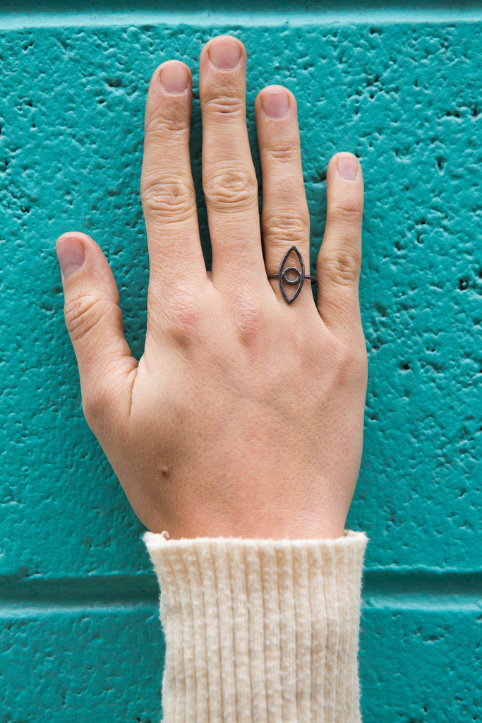 Holly Bobisuthi small empty eye ring - pskaufmanfootwear