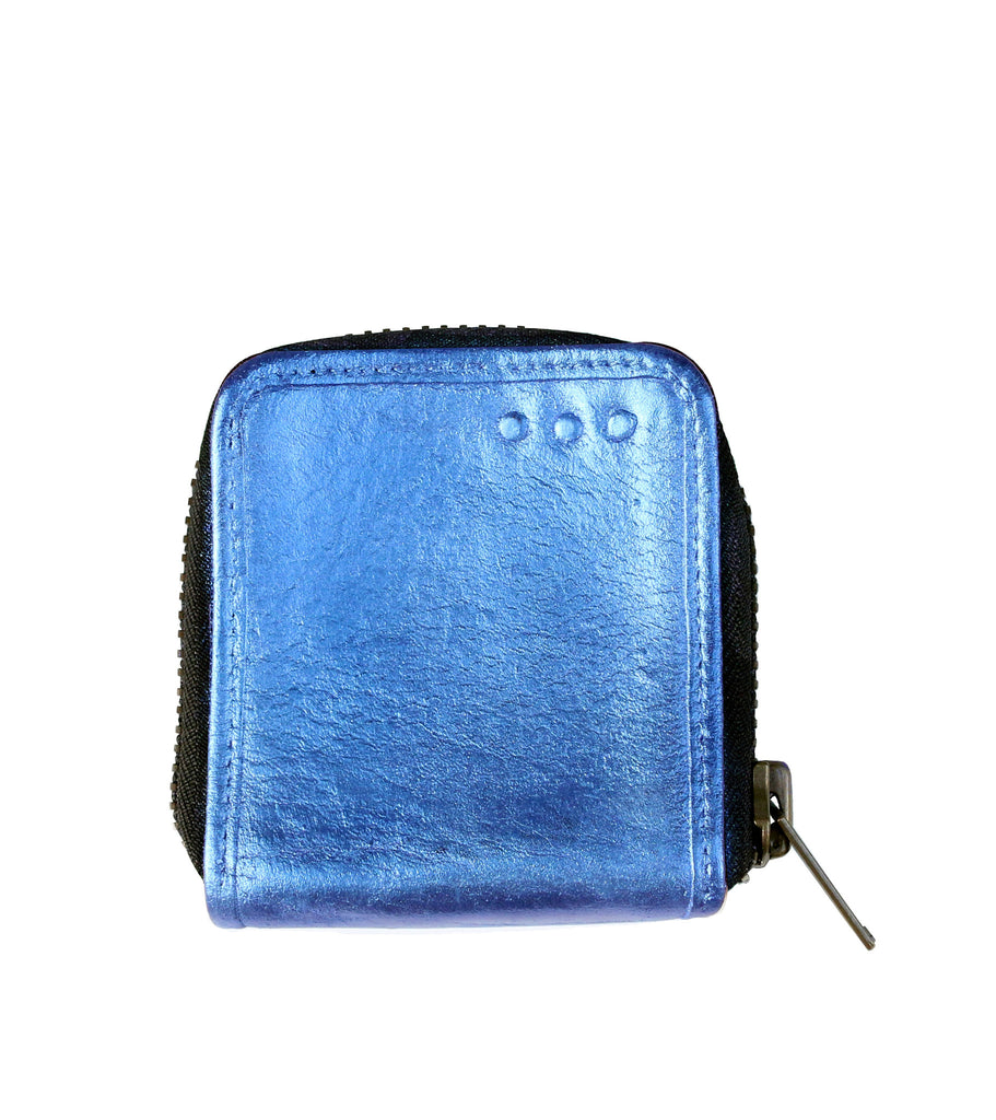 No.70022 small zip wallet Arthropod Hand Painted - pskaufmanfootwear