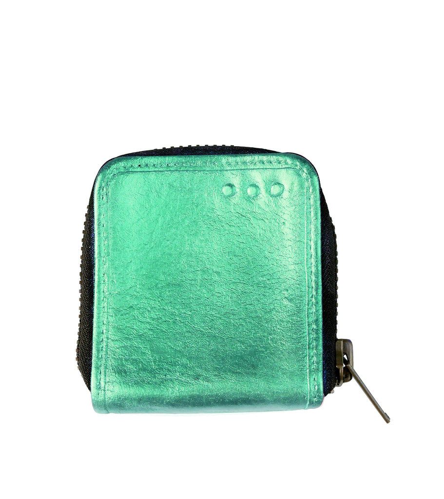 No.70022 small zip wallet Arthropod Hand Painted - pskaufmanfootwear