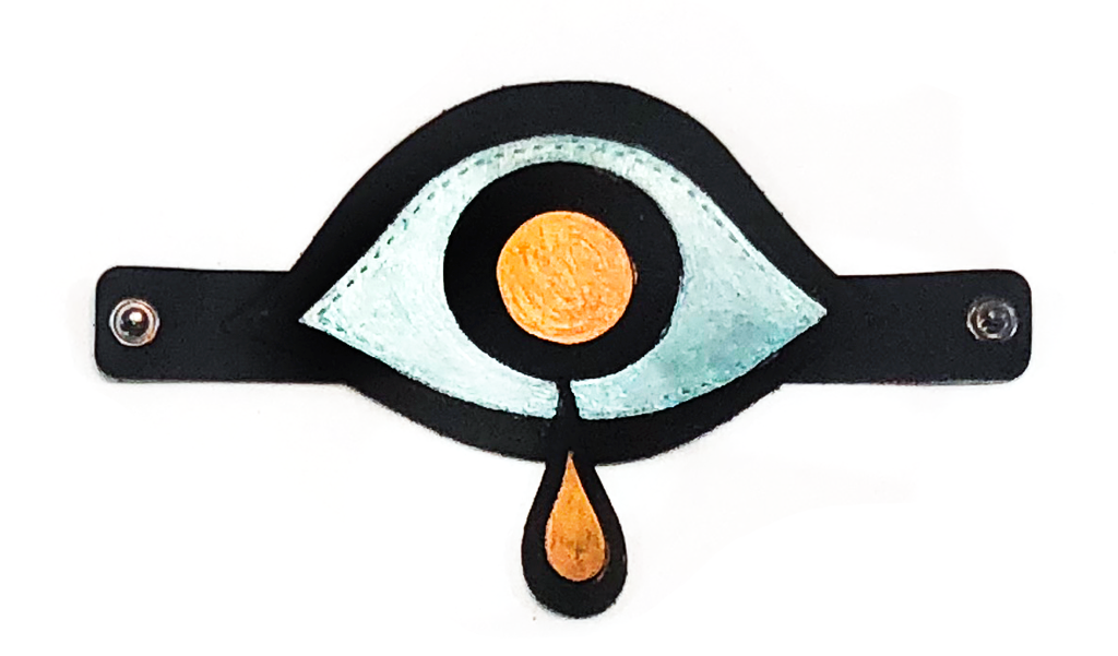 camille rose garcia x pskaufman... cryin' eye - pskaufmanfootwear