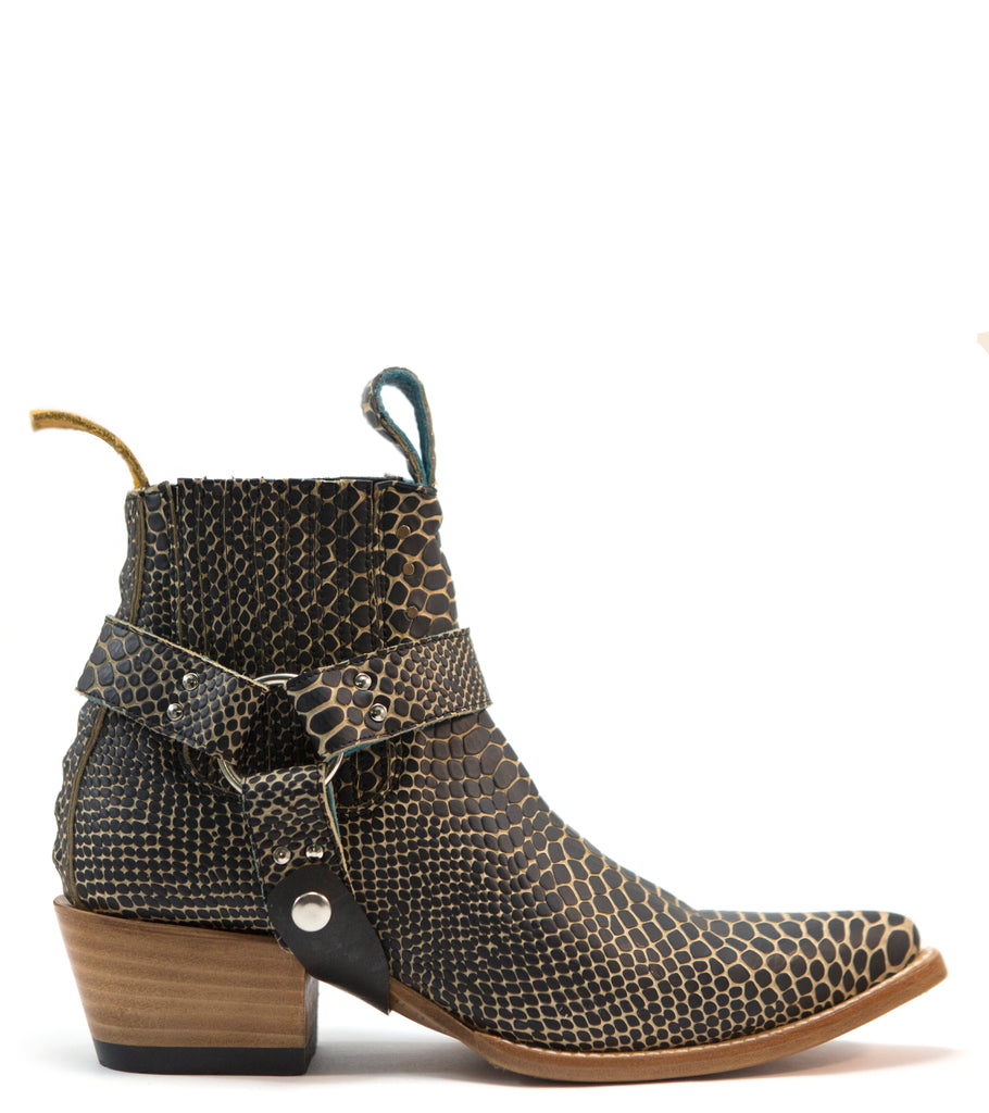 bump bootstrap set black twister serpentine - pskaufmanfootwear