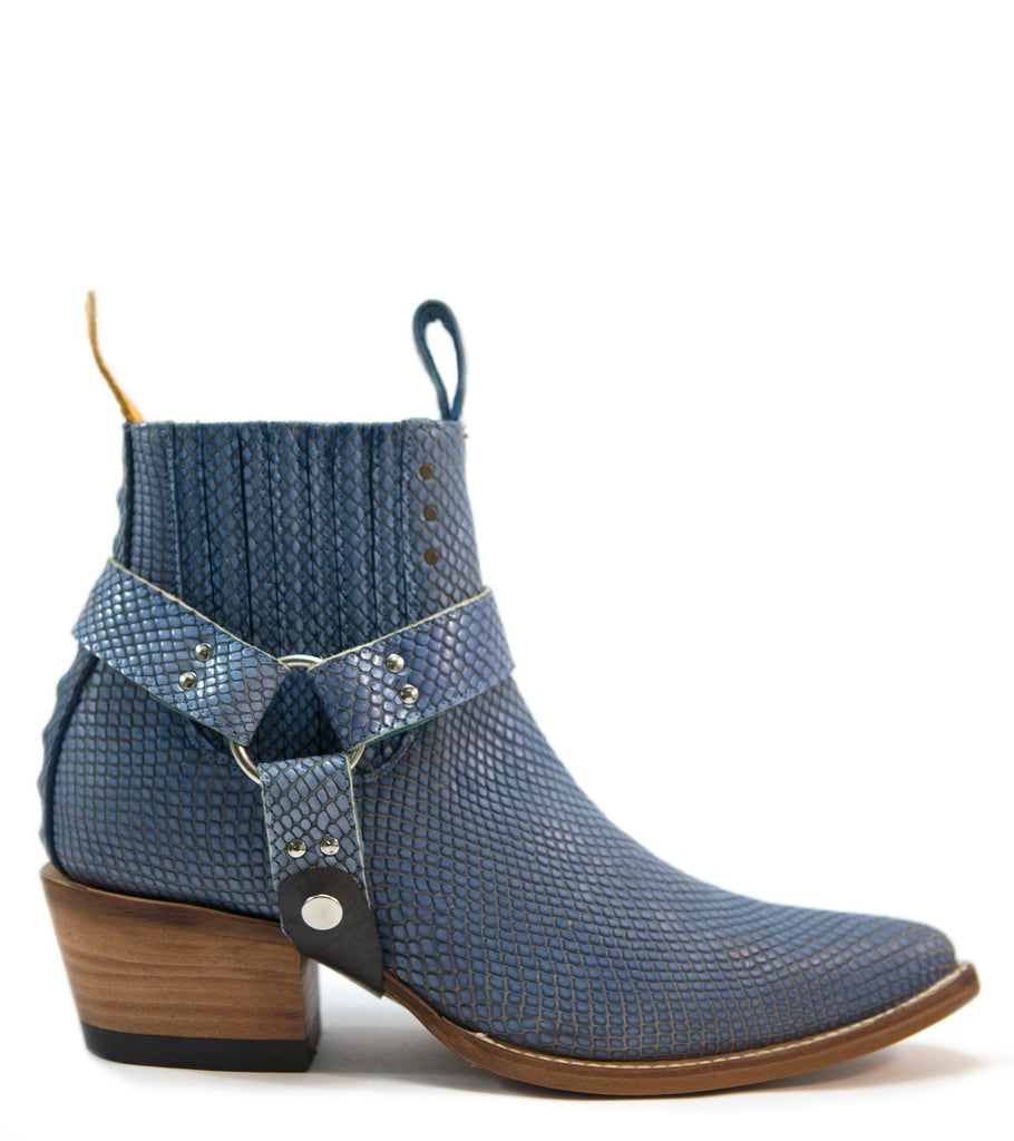 bump bootstrap set blue diamond serpentine - pskaufmanfootwear
