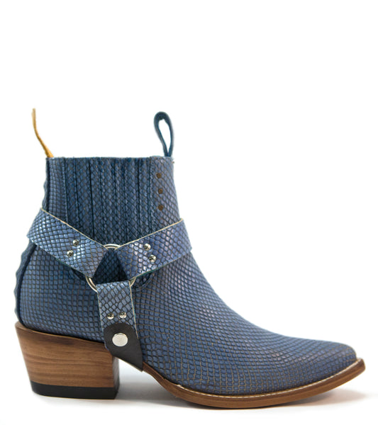 bump bootstrap set blue diamond serpentine - pskaufmanfootwear