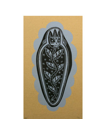 deerjerk letter press blue mummy - pskaufmanfootwear