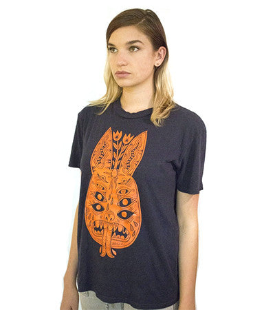deerjerk x pskaufman... eight eyed creature t-shirt - pskaufmanfootwear