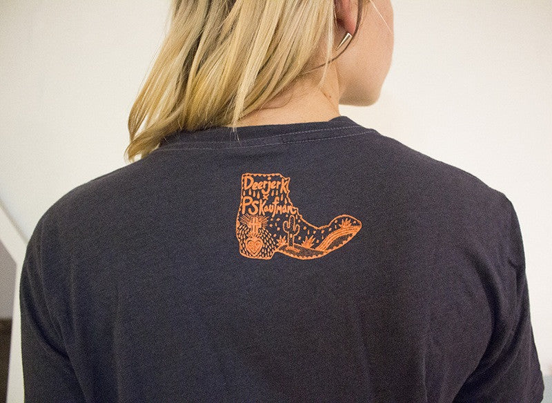 deerjerk x pskaufman... eight eyed creature t-shirt - pskaufmanfootwear