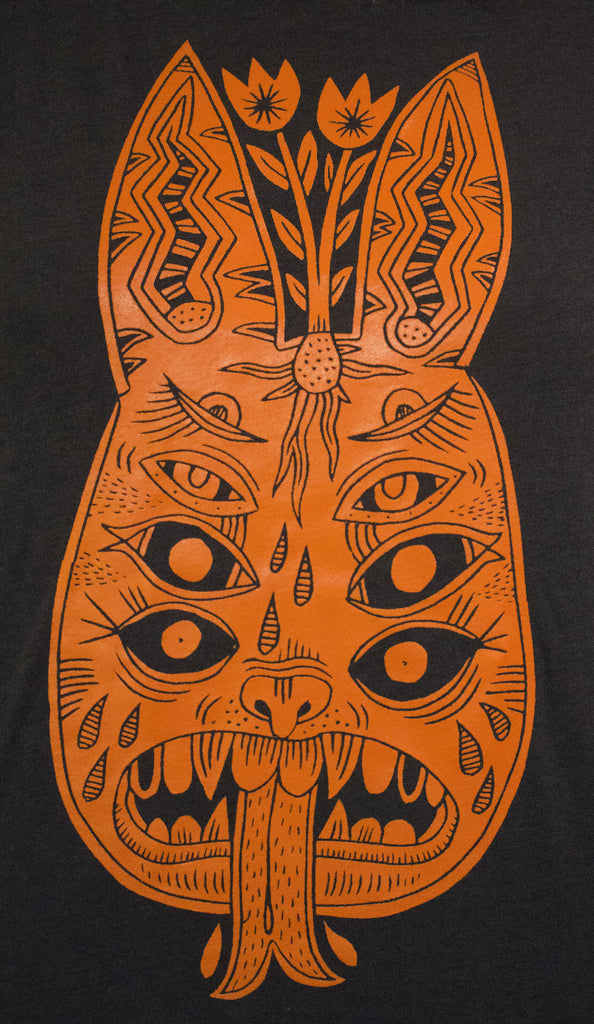 deerjerk x pskaufman... eight eyed creature t-shirt - pskaufmanfootwear