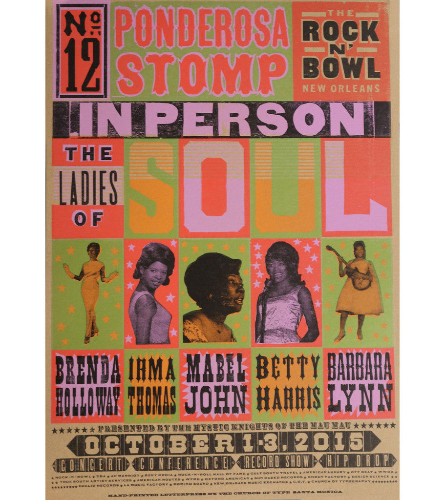 Ponderosa Stomp 2015 Soul Lady Poster - pskaufmanfootwear
