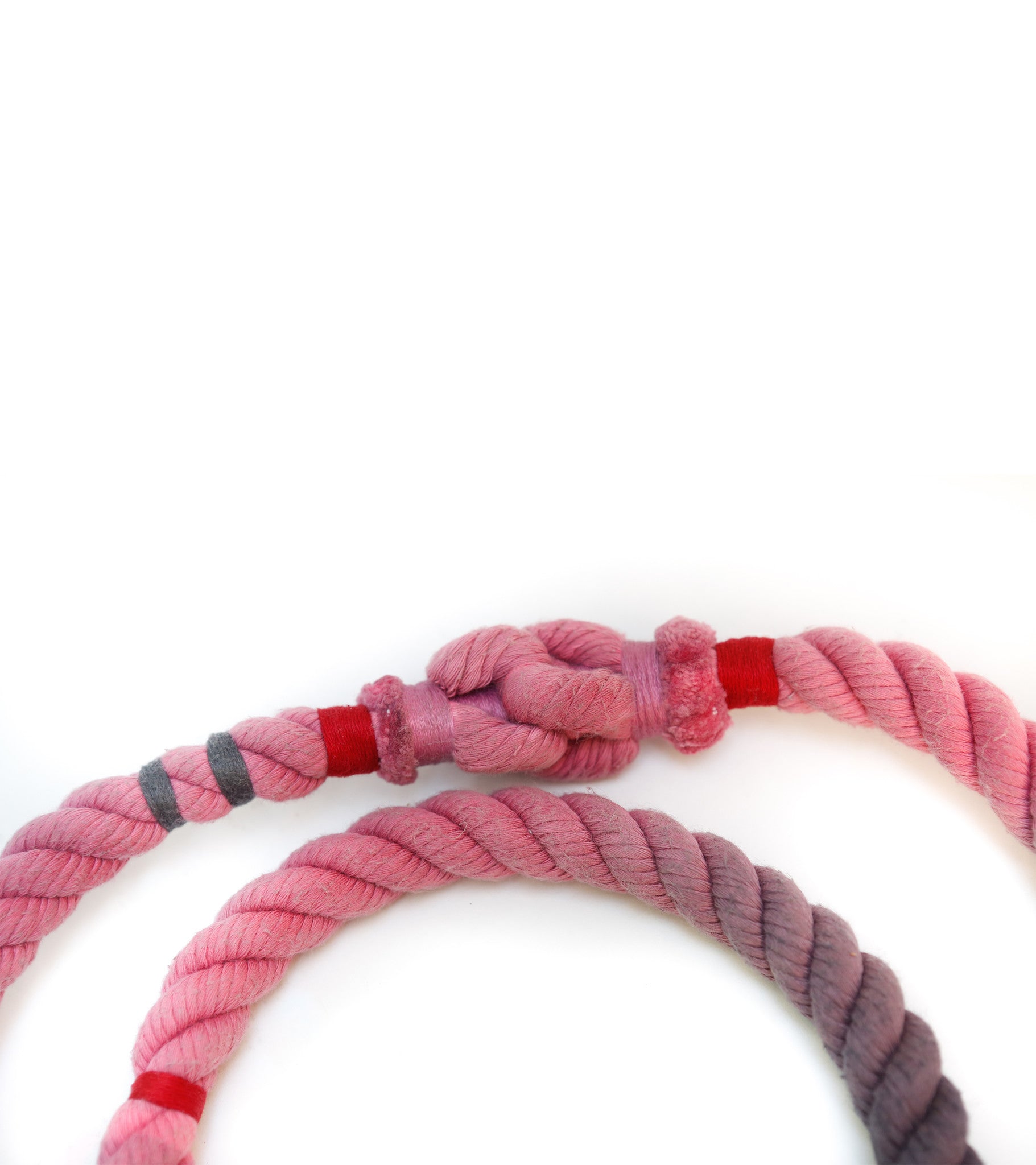 Custom Braided Baseball Necklaces Pink / Black / White » RallyRope