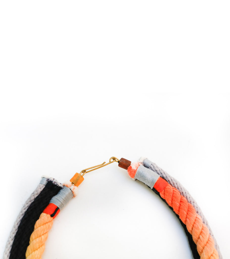 Neon Zinn Ring rope necklace - pskaufmanfootwear