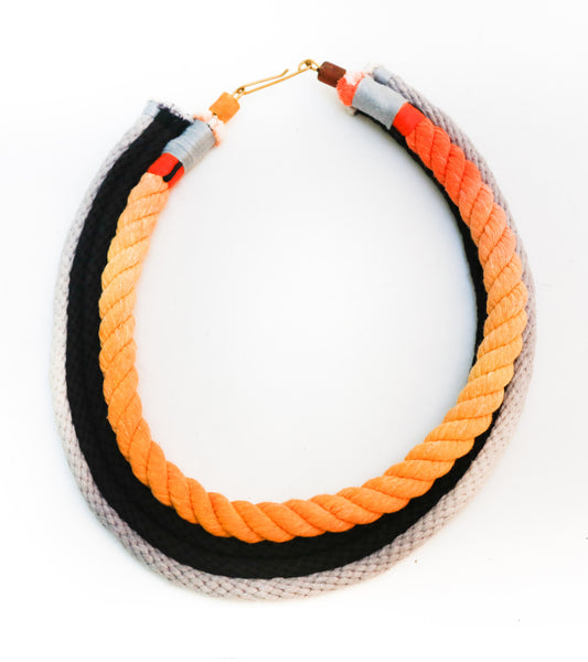 Neon Zinn Ring rope necklace - pskaufmanfootwear