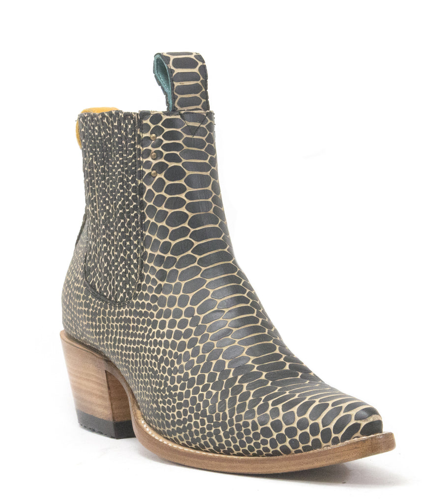 No.1001 FREEWAY chelsea boot black twister serpentine women's - pskaufmanfootwear