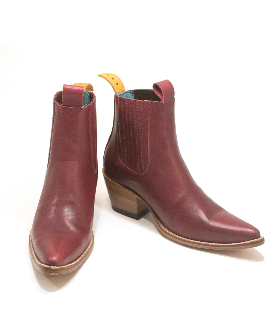 No.1001 FREEWAY chelsea boot Blood Leather - pskaufmanfootwear