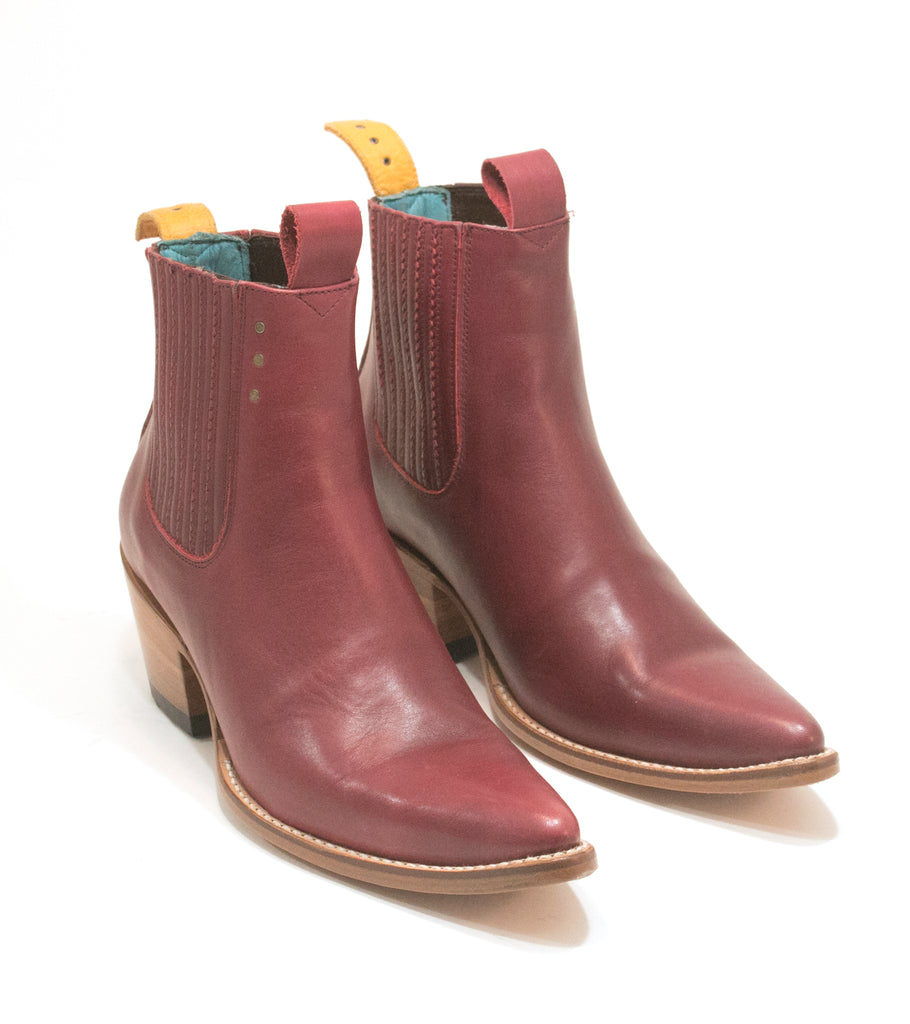 No.1001 FREEWAY chelsea boot Blood Leather - pskaufmanfootwear