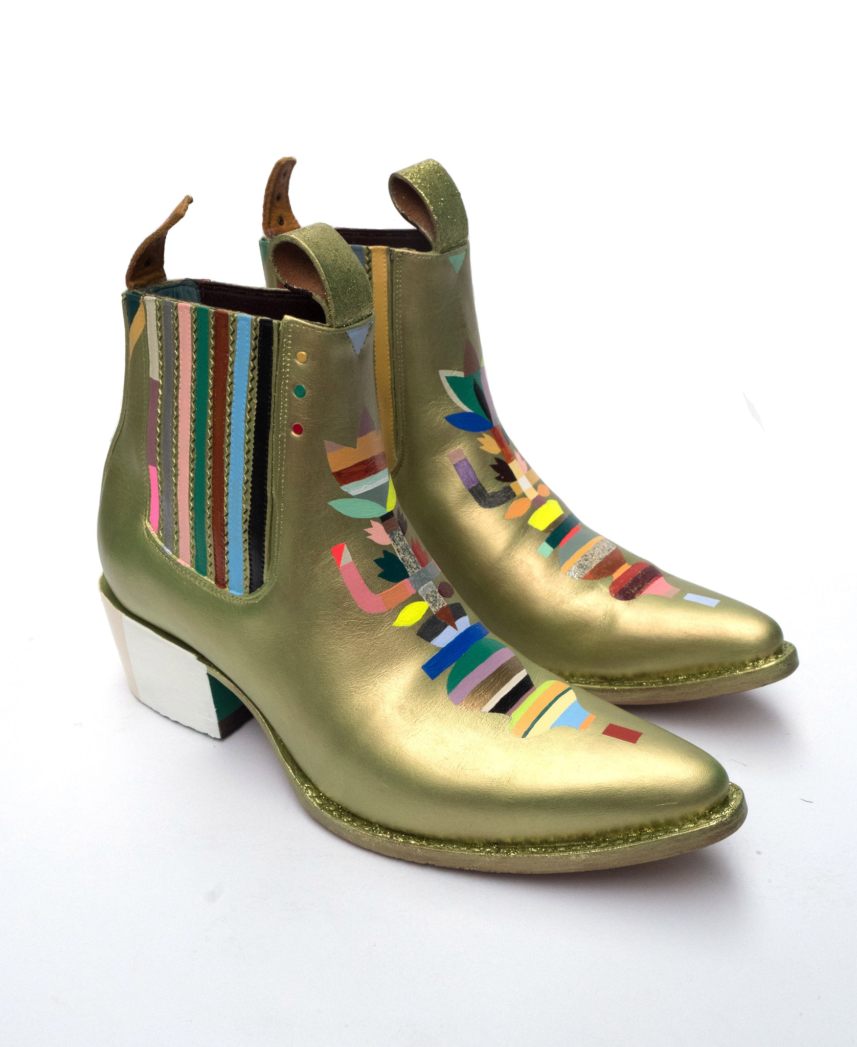 monica canilao x pskaufman FREEWAY chelsea boot metallic hand
