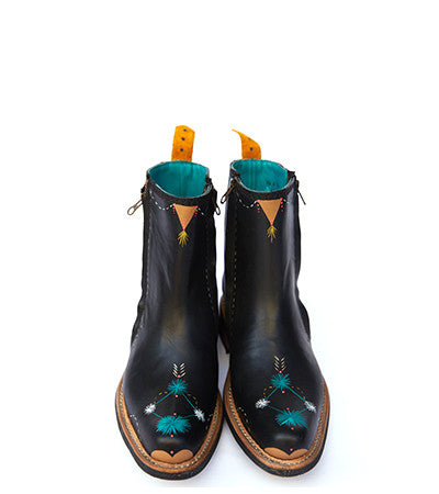 bunnie reiss x pskaufman... No. 1041 TARMAC zip boot Black - pskaufmanfootwear